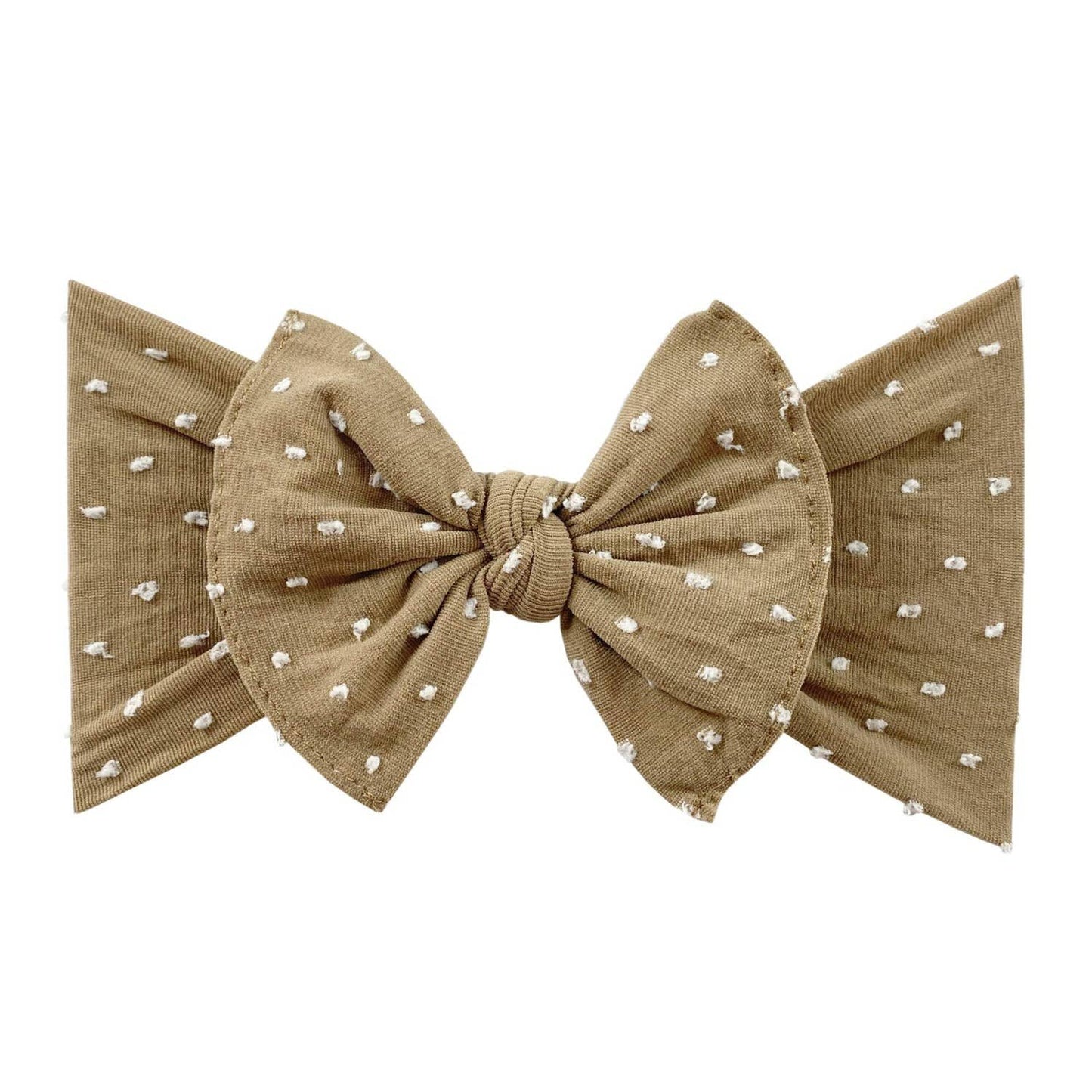 Baby Bling® Shabby Dot Knot: Royal/White dot