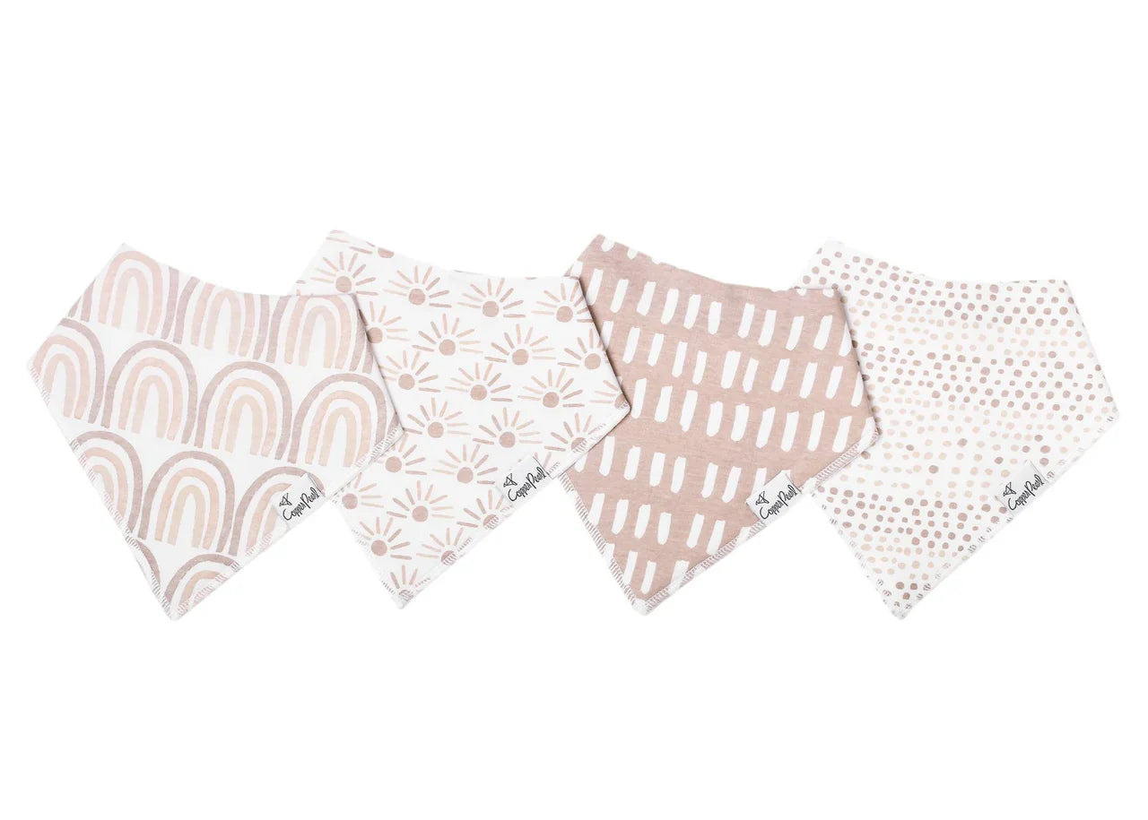 Copper Pearl Bandana Drool Bib Sets (various prints)