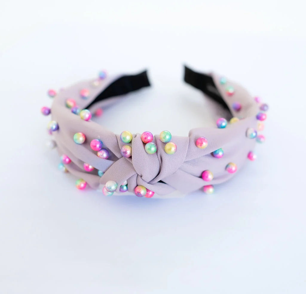 Rainbow Pearl Headband for Kids