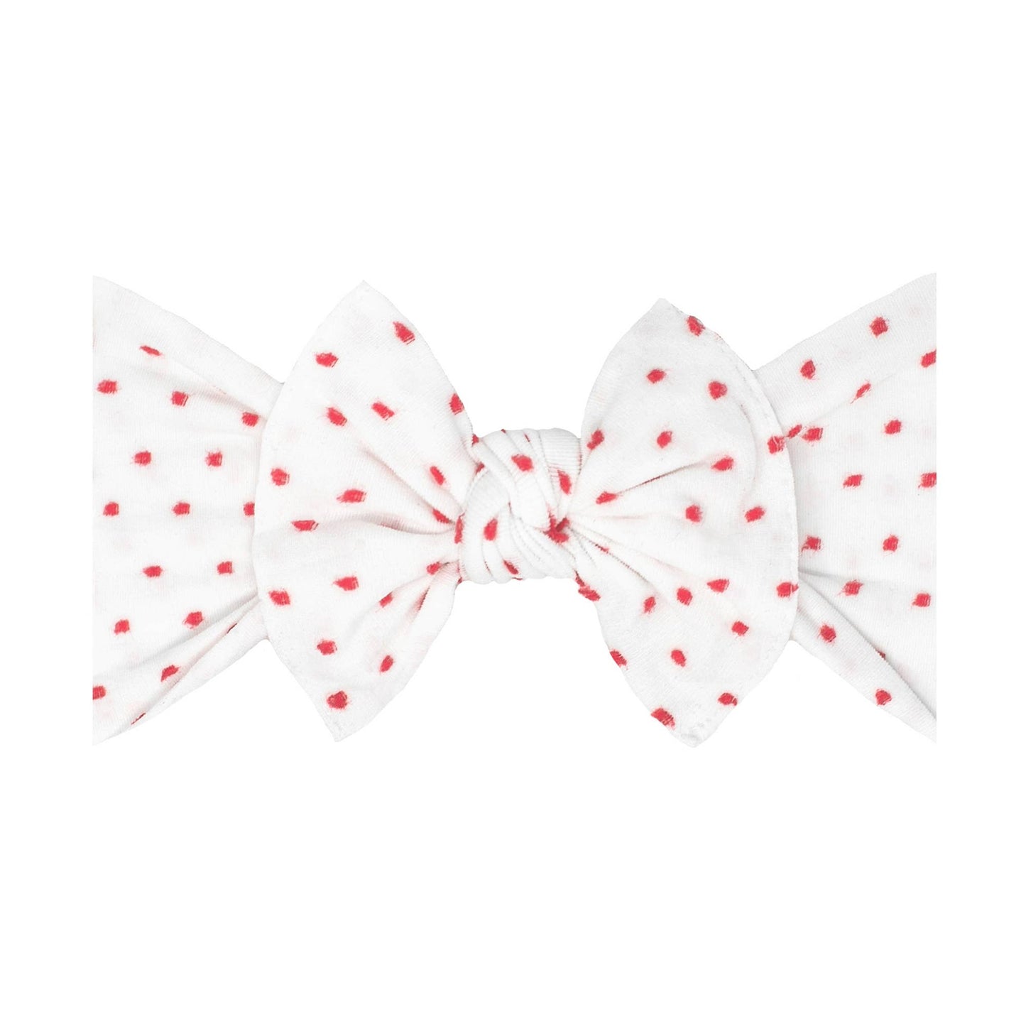 Baby Bling® Shabby Dot Knot: Royal/White dot