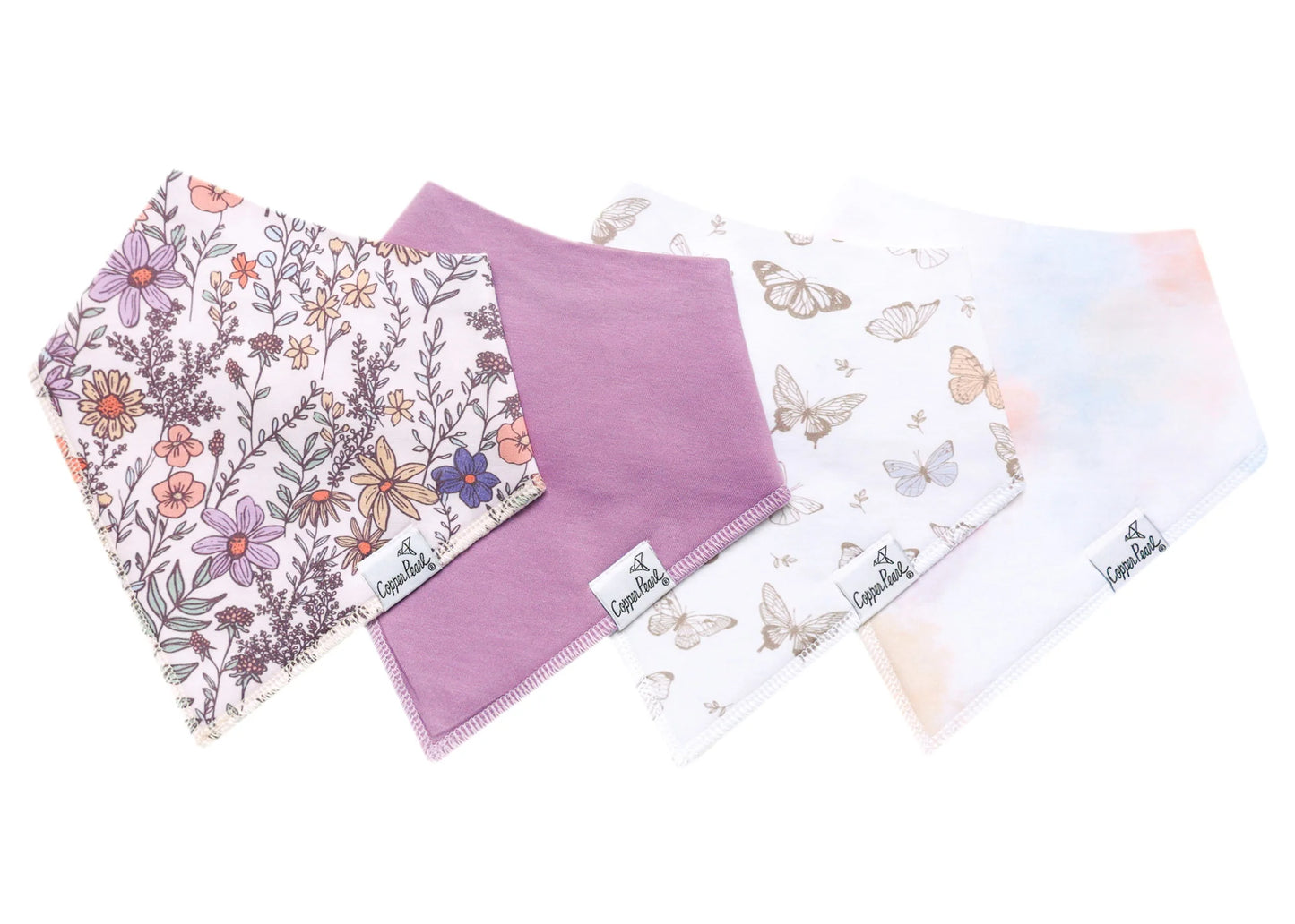 Copper Pearl Bandana Drool Bib Sets (various prints)