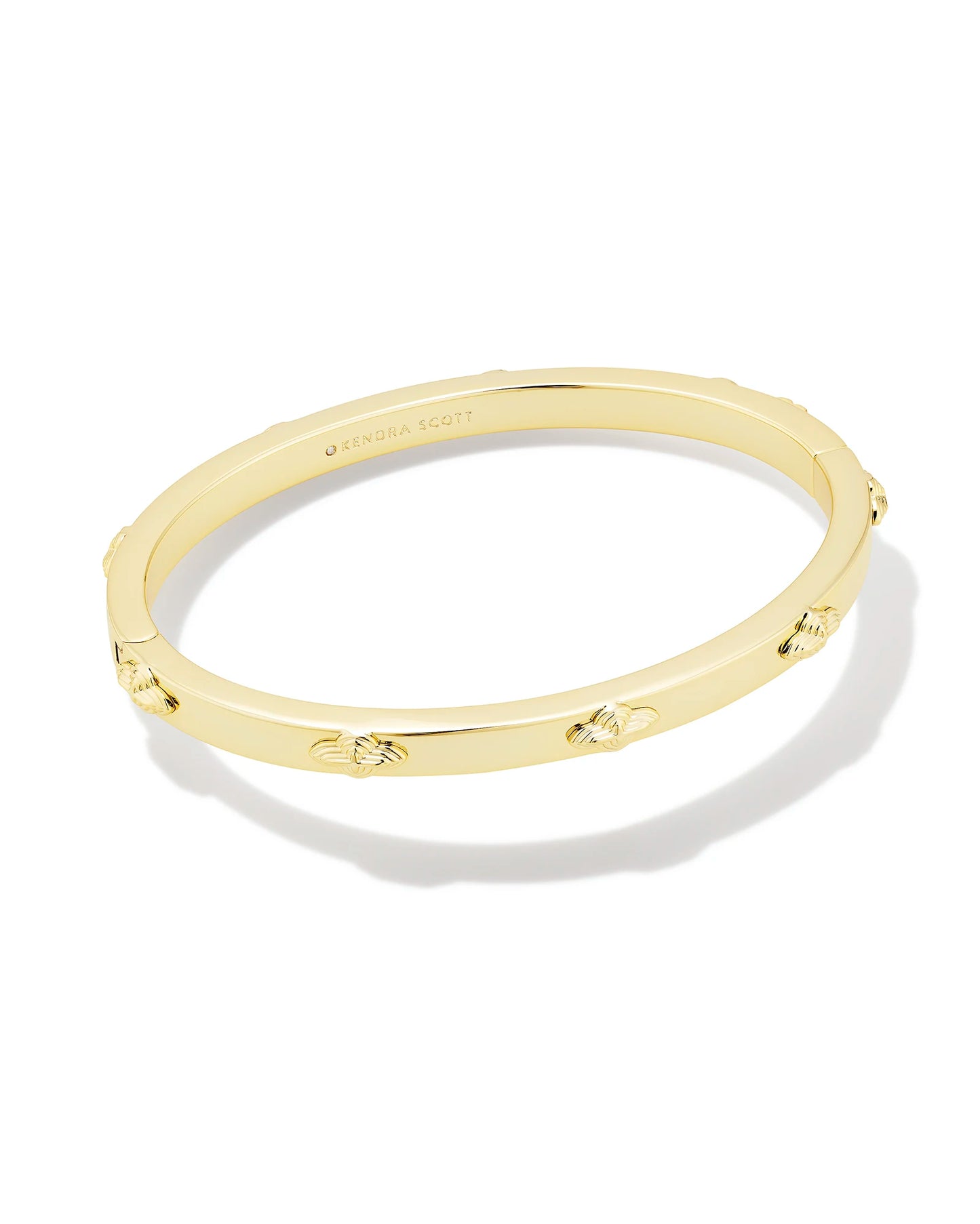 Abbie Metal Bangle Bracelet Gold