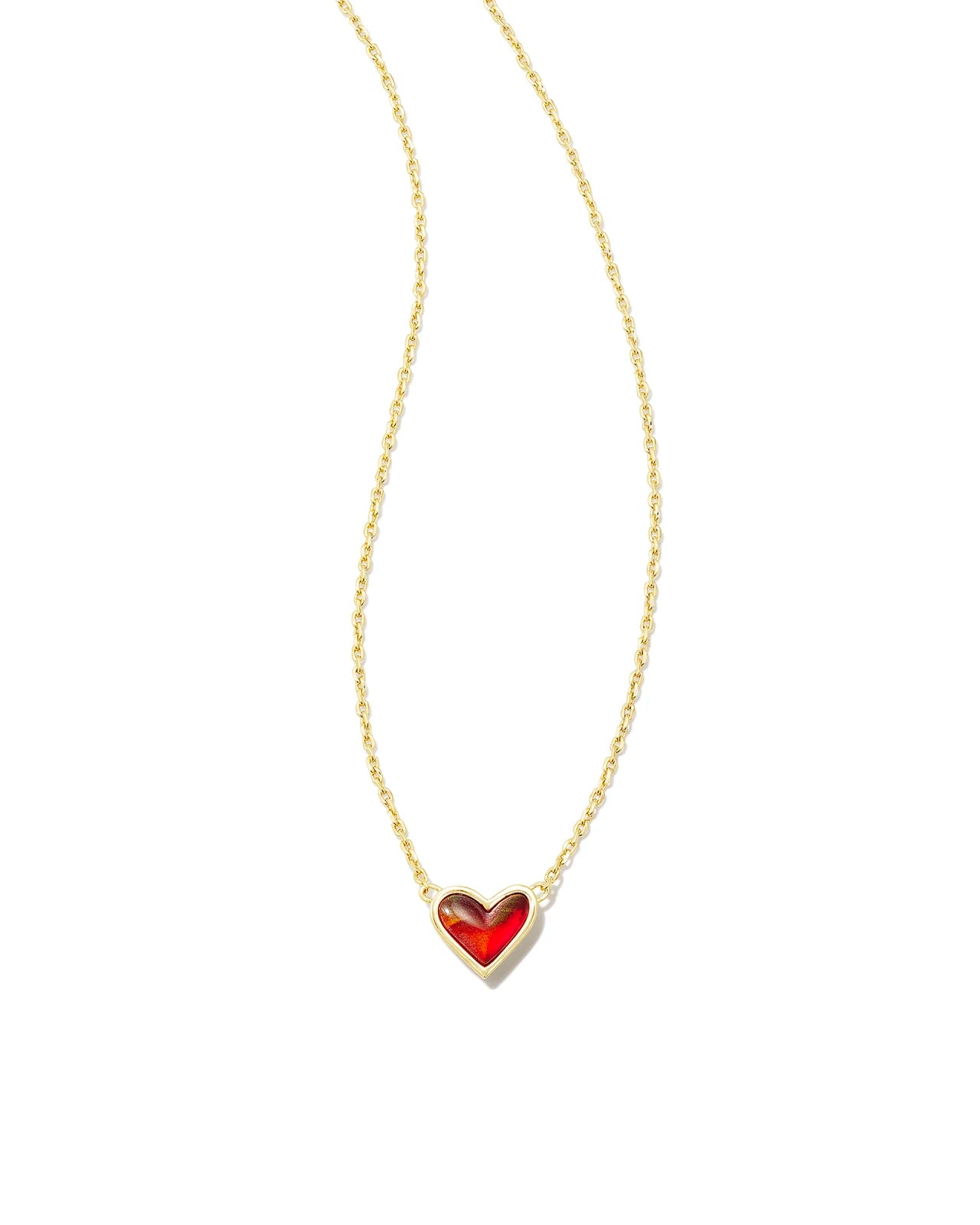 Framed Ari Heart Short Pendant Necklace