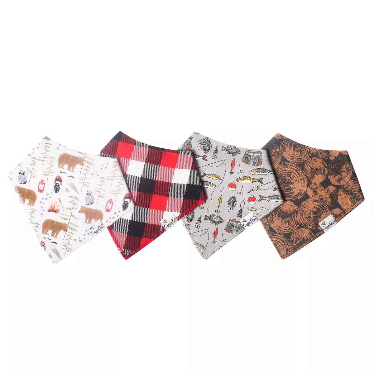 Copper Pearl Bandana Drool Bib Sets (various prints)