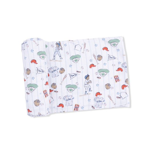 Home Run Baseball Swaddle Blanket (45x45)