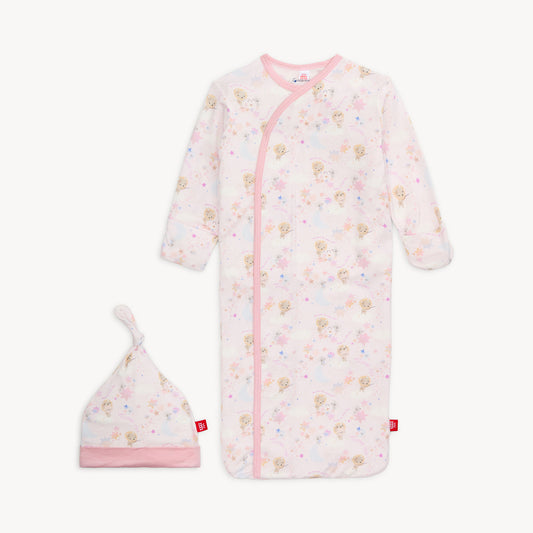 Star Catcher Modal Gown w/ Ruffles + Hat (NB-3M)