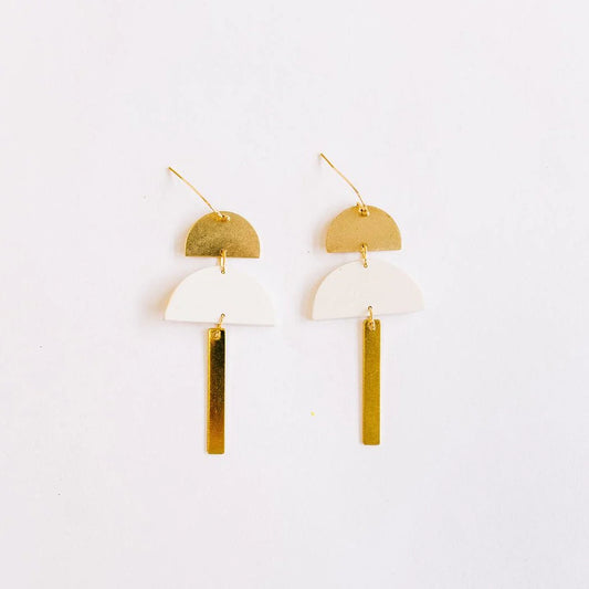 Worthy Co Naomi White Earring