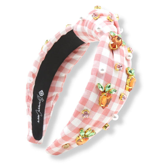 BC Adult Size Gingham Carrot Headband