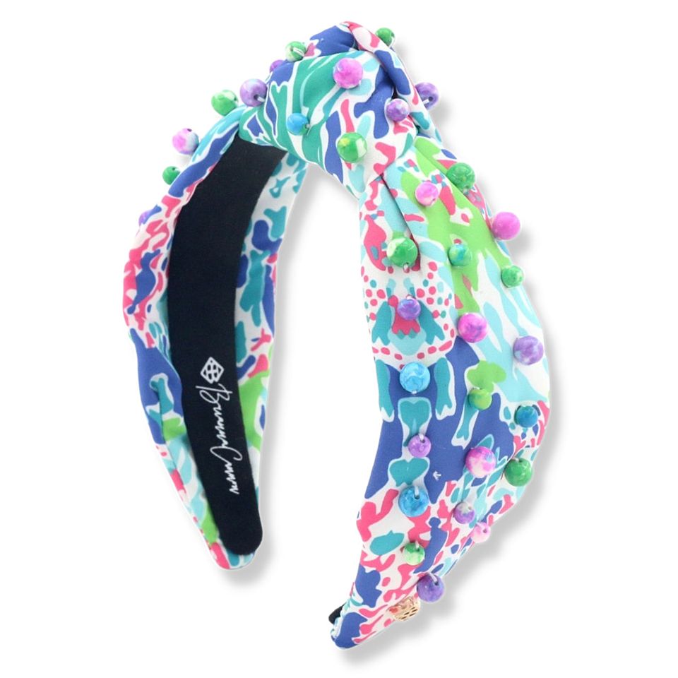 BC Bright Watercolor Headband with Rainbow Beads