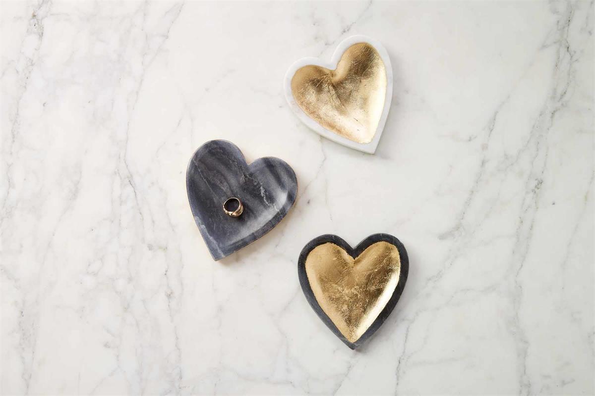 Marble Foil Heart Tray