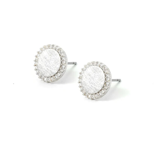 Circle Pave Stud