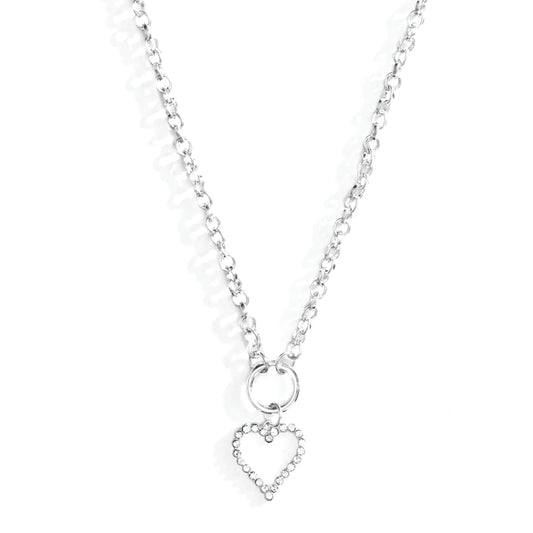 Circle Heart Chain Necklace