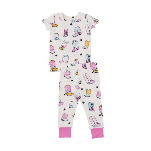 Boots Pink- Two Piece Pajama Set