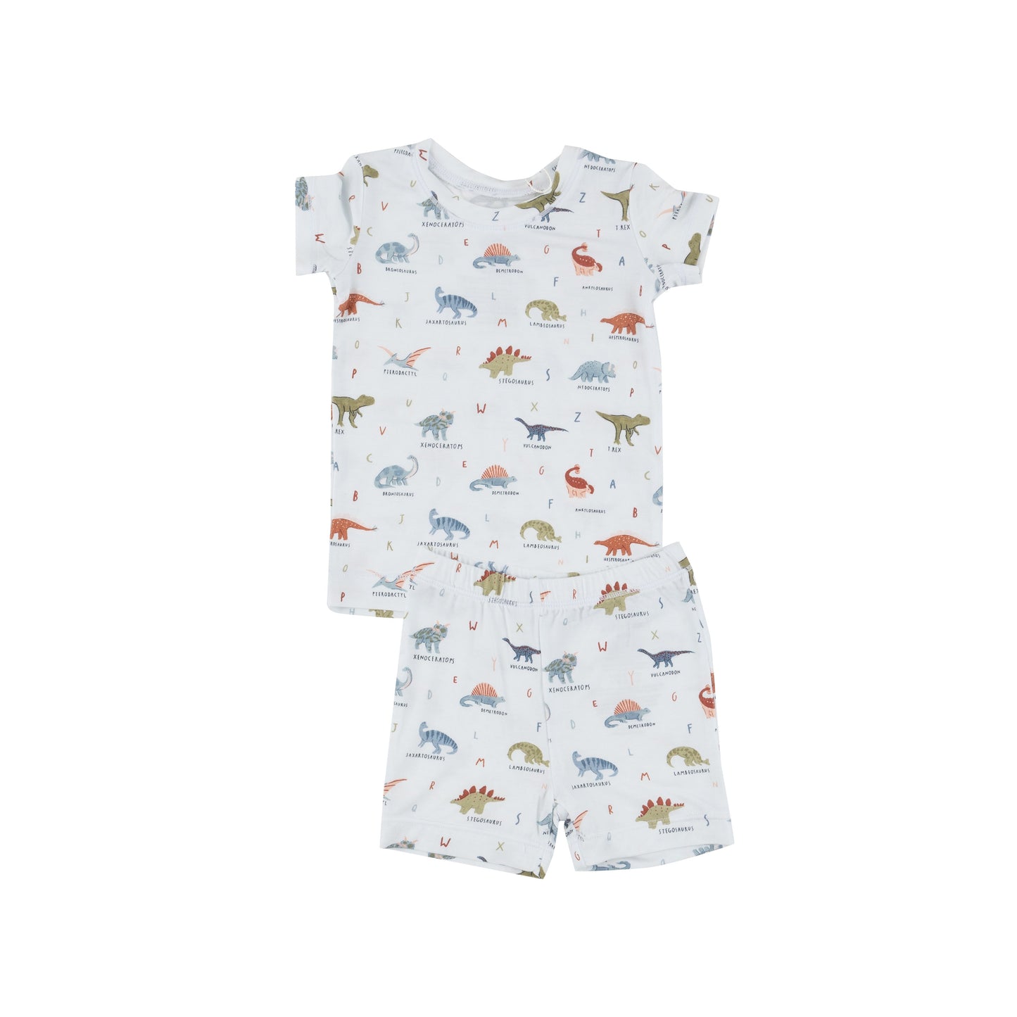 Dinosaur ABC- Two Piece Short Pajama Set